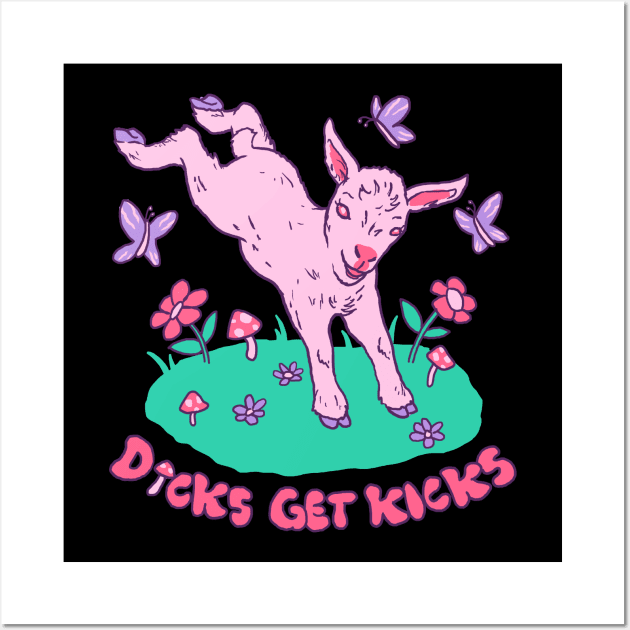 Dicks Get Kicks Wall Art by Hillary White Rabbit